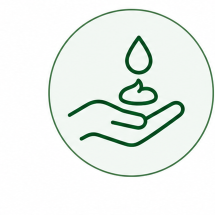 Hand cream tube application icon