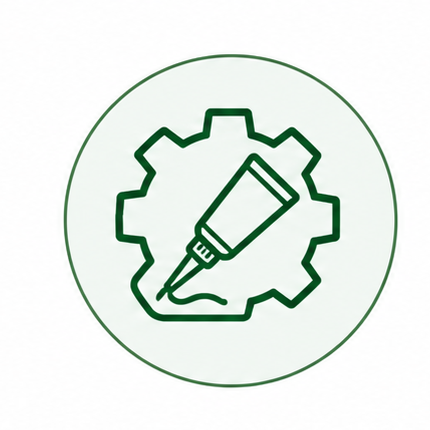 Industrial glue tube application icon