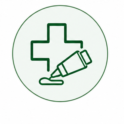 Ointment tube application icon