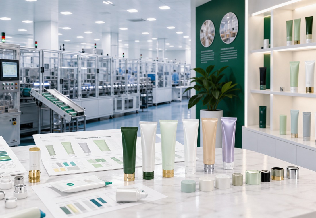 Suzhou Changjia Plastics tube packaging production and product display
