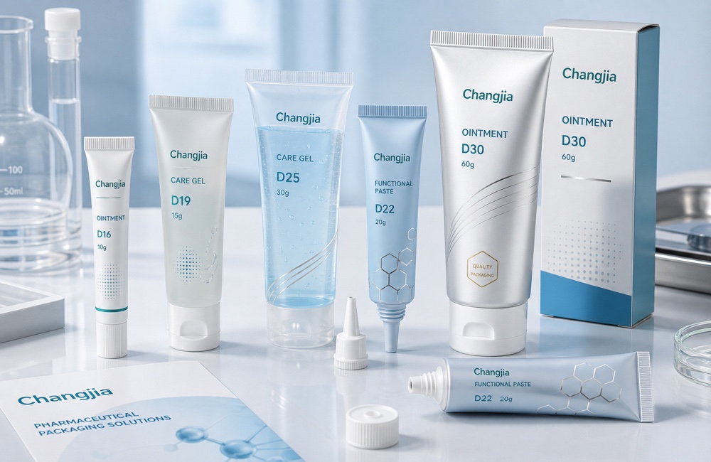 Pharmaceutical tube packaging product showcase